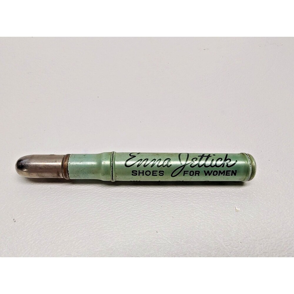 Vintage Enna Jettick Advertising Bullet Pencil Marietta Ohio Shoes 3-1/4" long